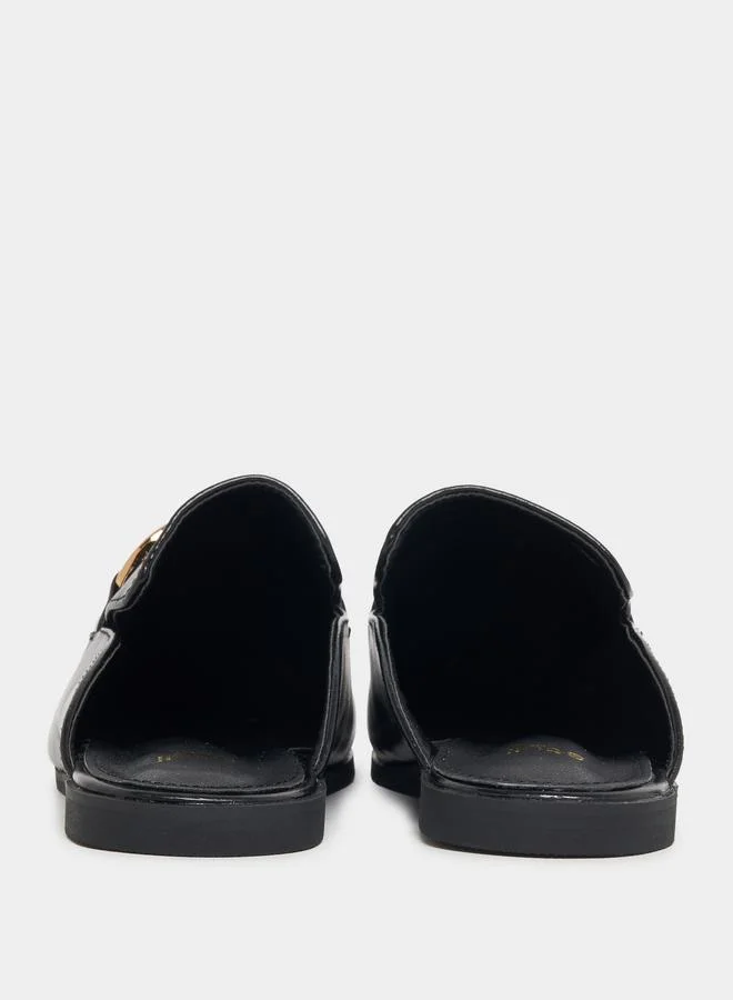 Styli Buckle Trim Slip On Mules