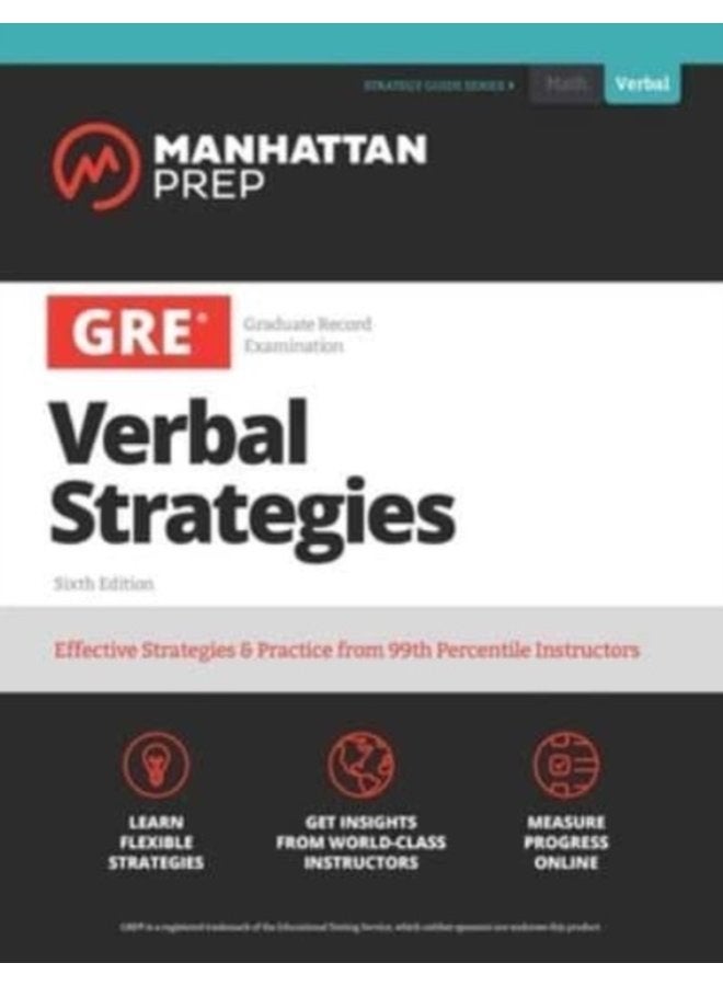 GRE All the Verbal Effective Strategies Practice from 99th Percentile Instructors - Paperback