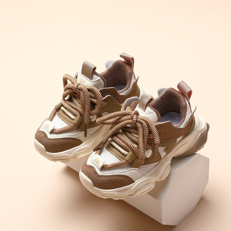 Women'S Shoes Sneaker Comfortable Mesh 2025 Spring New Children'S Middle And Big Children'S Girls Casual Torre Shoes Internet Red Shoes - Image 1
