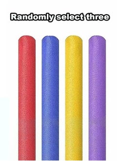 Haidue 3 Pack Random Colors Pool Noodles Water Float Aid Noodle Foam Float 5+ Children Adults  - Image 3