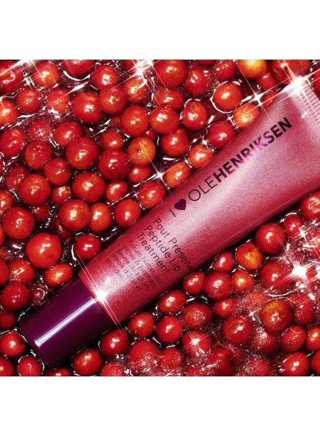 Ole Henriksen OLEHENRIKSEN Pout Preserve Hydrating Peptide Lip Treatment, Lingonberry Jam Glimmer - Image 3