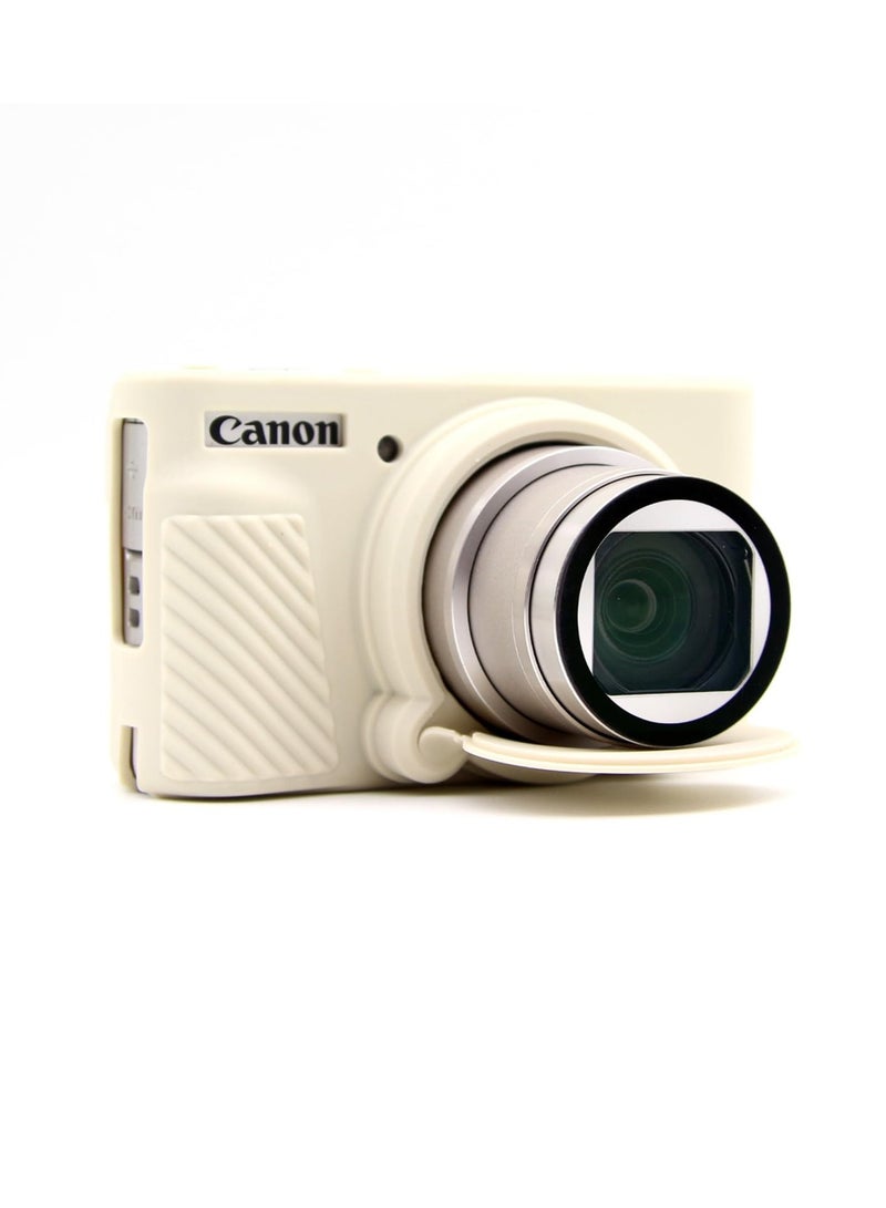 Silicone Camera Case for Canon PowerShot SX740 SX730 Digital Camera, SX740 Camera Soft Case Cover Rubber Camera Sleeve with Removable Lens Cover - Image 1