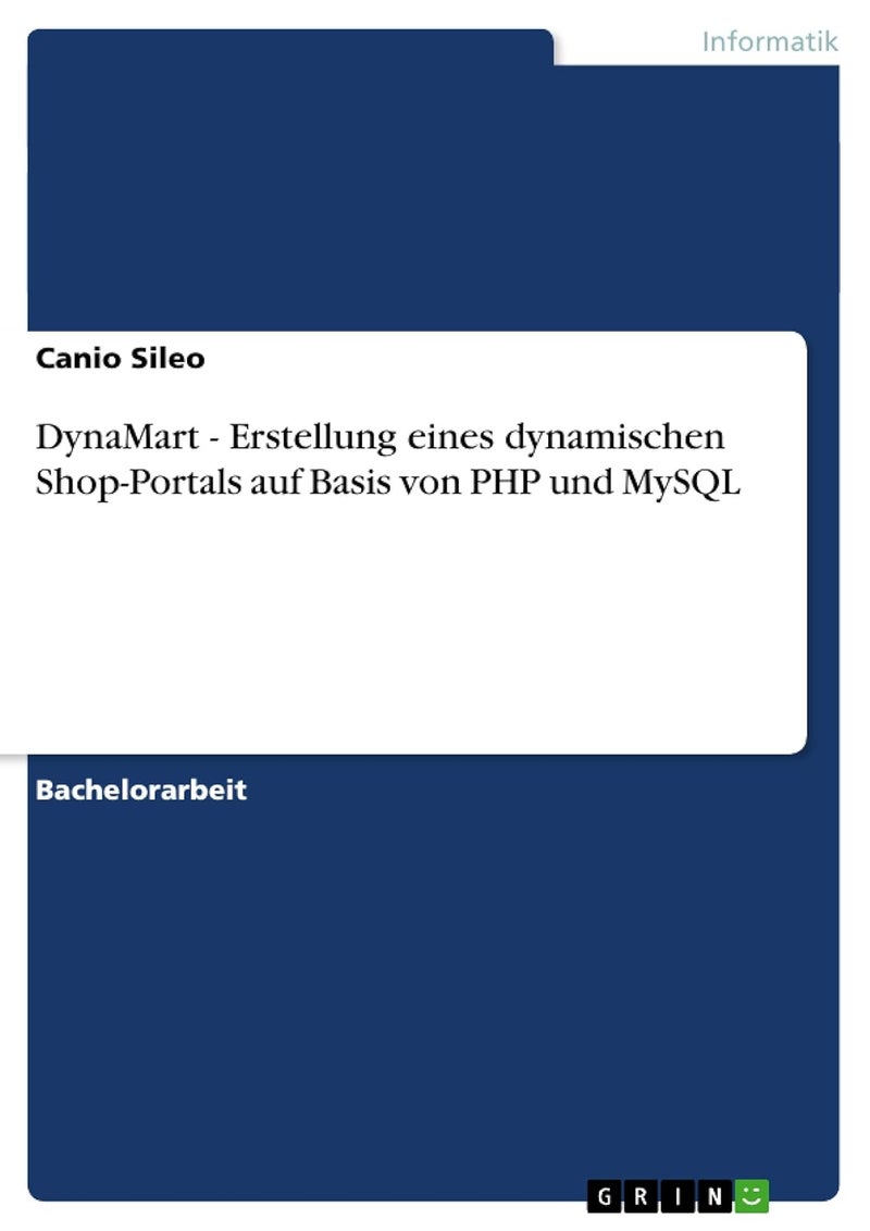 DynaMart - Erstellung eines dynamischen Shop-Portals auf Basis von PHP und MySQL 