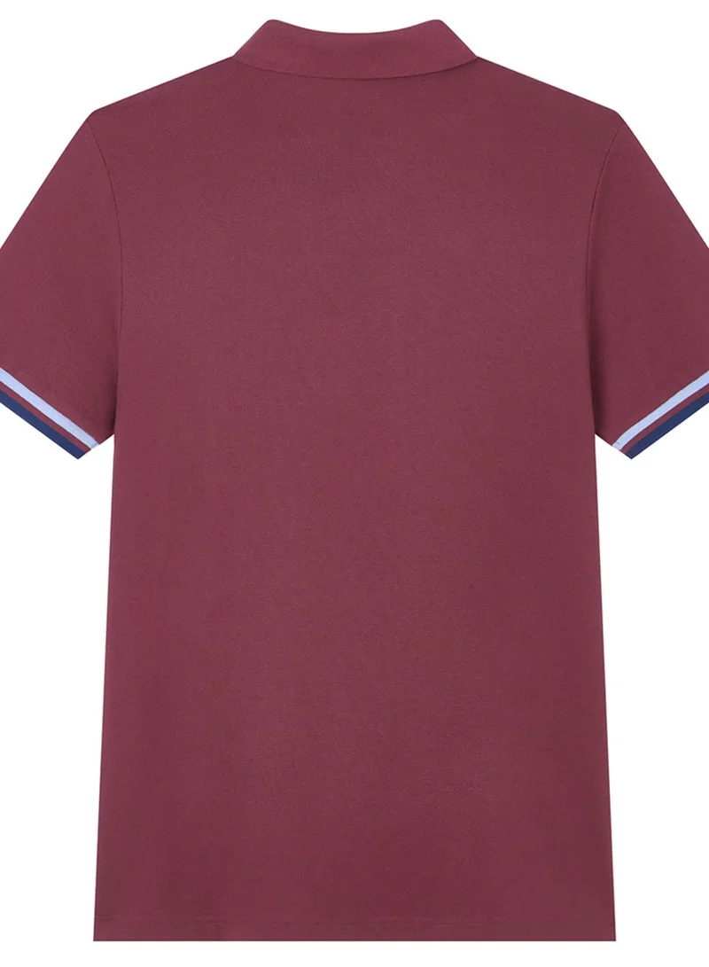 GIORDANO  Men’s Cotton Slim Performance Polo with Small Lion Embroidery for Men | Best Price UAE