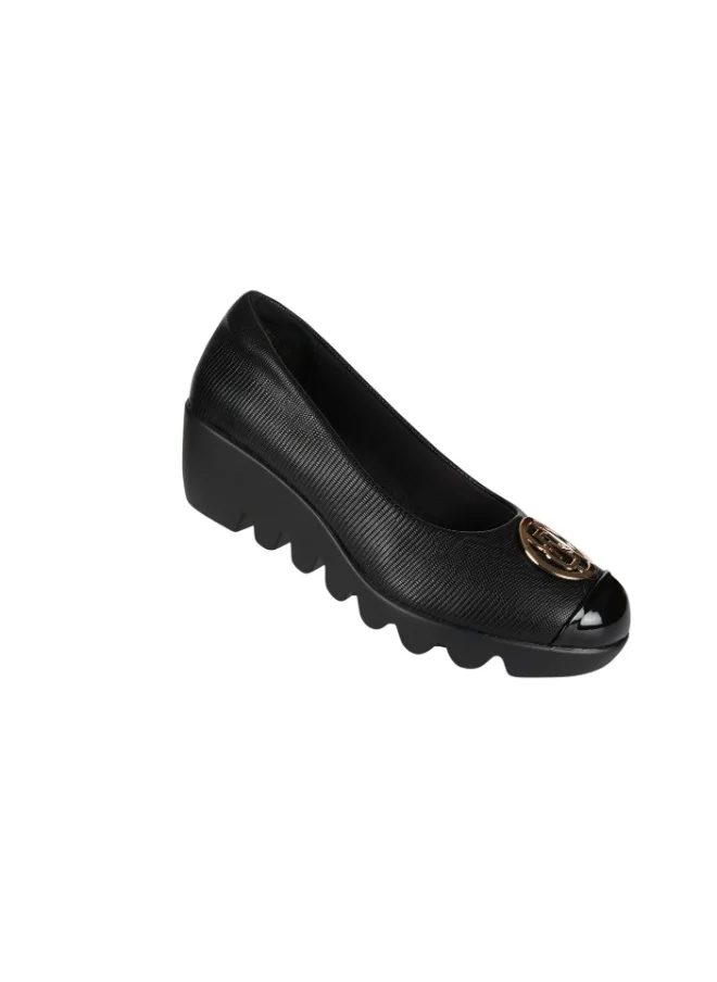 Michelle Morgan 092-2568 Michelle Morgan Ladies Wedge Shoes 219RJB02 Black