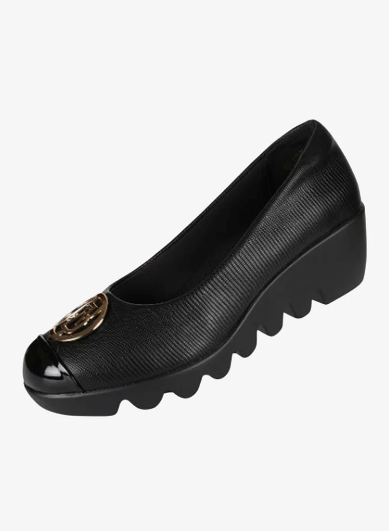 Michelle Morgan Black 092-2568 Michelle Morgan Ladies Wedge Shoes 219RJB02 Black for Women | Best Price UAE