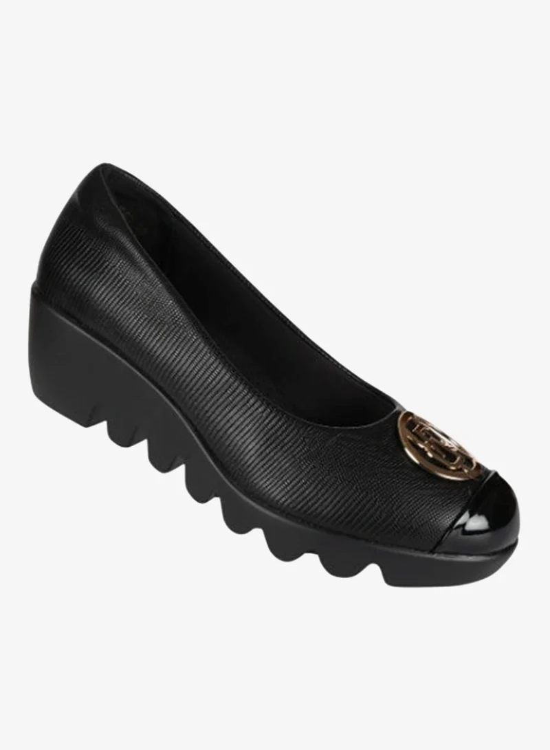 092-2568 Michelle Morgan Ladies Wedge Shoes 219RJB02 Black