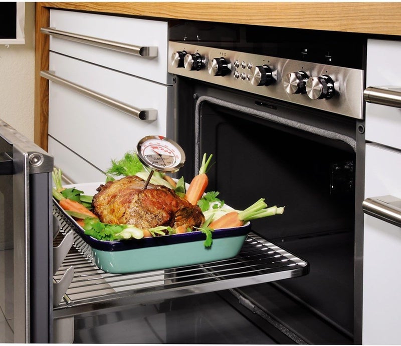 Xavax 2-in-1 roasting thermometer made of stainless steel (simultaneous measurement of cooking and oven temperature, dishwasher-safe) silver - Image 5