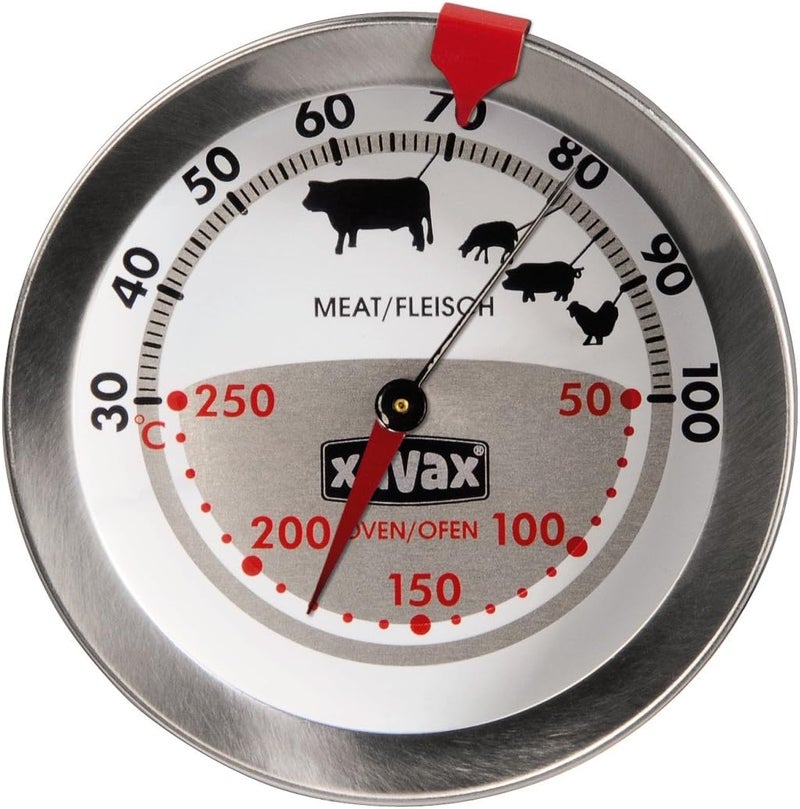 Xavax 2-in-1 roasting thermometer made of stainless steel (simultaneous measurement of cooking and oven temperature, dishwasher-safe) silver - Image 4