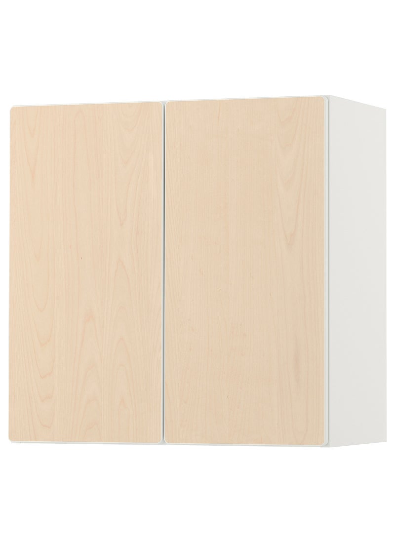 Trofast Wall Cabinet, White & Birch With 1 Shelf, 60X32X60 Cm 