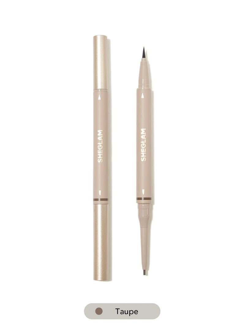 SHEGLAM Brows On Demand 2-In-1 Brow Pencil Taupe - Image 1
