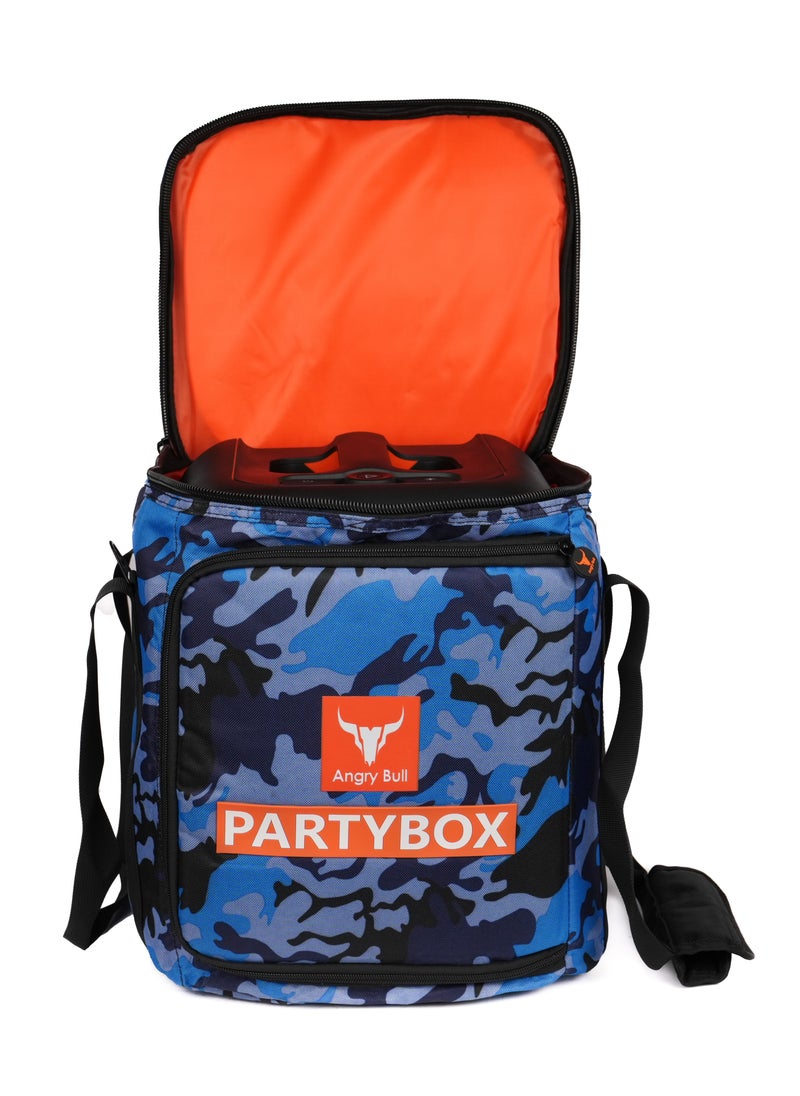 Angry Bull - Speaker Bag Safety Carrying Storage Case with Shoulder and Handy Strap Travel Bag for JBL Encore Essential - ARMY H - Image 1