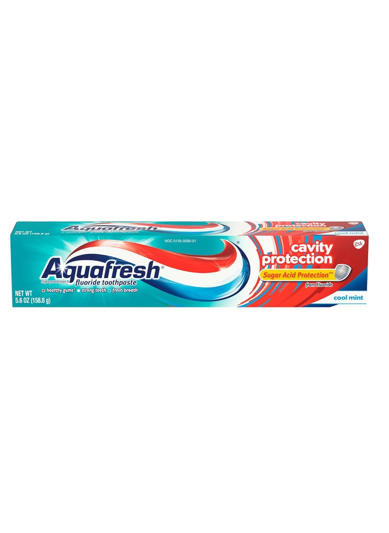 Aquafresh Aquafresh Cavity Protection Fluoride Toothpaste, Cool Mint, 5.6 ounce  - Image 1