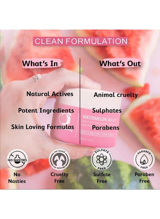 Watermelon Jelly Mask With Grapeseed Watermelon Vitamin E And Hyaluronic Acid ; For Dull Skin + Dryness ; Nourished & Deeply Hydrated Skin ; Moisture Retaining Face Mask 50G - pzsku/ZB689FD3F320516CFDB57Z/45/_/1687503741/c0f3c0be-1107-4f32-b4ab-6cc0f4c7070a