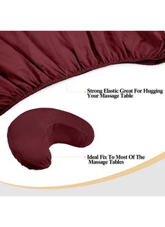 Kinlop 3 Pack Microfiber Massage Table Sheet Set Of 3 Pcs 3 Colors Flat Massage Table Cover Light Soft Massage Fitted Sheet Massage Face Rest Cover For Beauty Salon Spa (Burgundy, Navy Blue, Army Green)  - Image 5