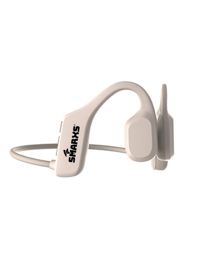 SMARXS - Smarxs Openear Bone X1  Bone Conduction Headset Neckband Sound Stereo Ear Hook Bluetooth Waterproof Bluetooth Wireless Sport. White Color - Image 1