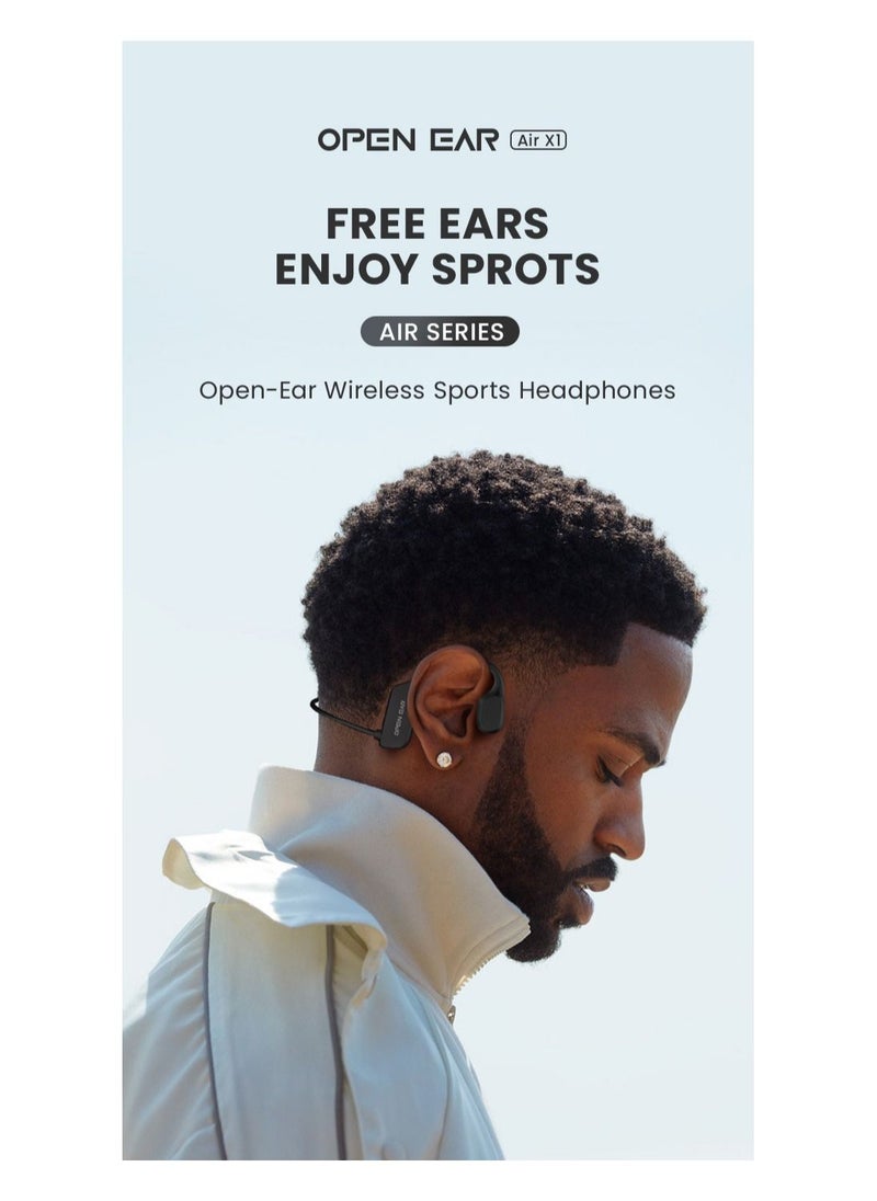 SMARXS - Smarxs Openear Bone X1  Bone Conduction Headset Neckband Sound Stereo Ear Hook Bluetooth Waterproof Bluetooth Wireless Sport. White Color - Image 1