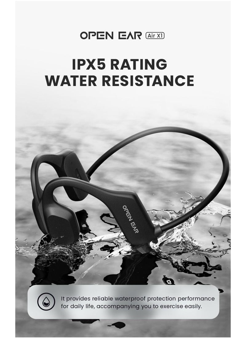 SMARXS - Smarxs Openear Bone X1  Bone Conduction Headset Neckband Sound Stereo Ear Hook Bluetooth Waterproof Bluetooth Wireless Sport. White Color - Image 1