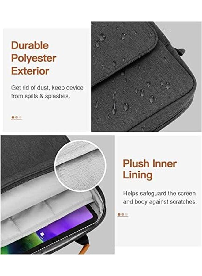 إيروريكس حقيبة حمل للكمبيوتر اللوحي مقاس 9 11 بوصة تناسب جهاز Ipad Air 5 مقاس 10.9 بوصة 2022 وipad Pro 11 M2 2022 2018 وipad 10Th 10.9 وAir 4 10.9 وTab S8 2022 مع مقبض وحزام كتف باللون الأسود - Image 2