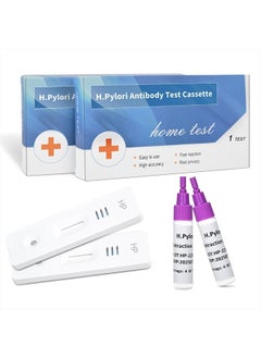 Helicobacter Pylori Stool 2 Test Kits, H. Pylori，h. Pylori Stool (Antigen) 10-15 Minutes of Quick Home Testing, The Result is Highly Accurate, Easy to Read and use