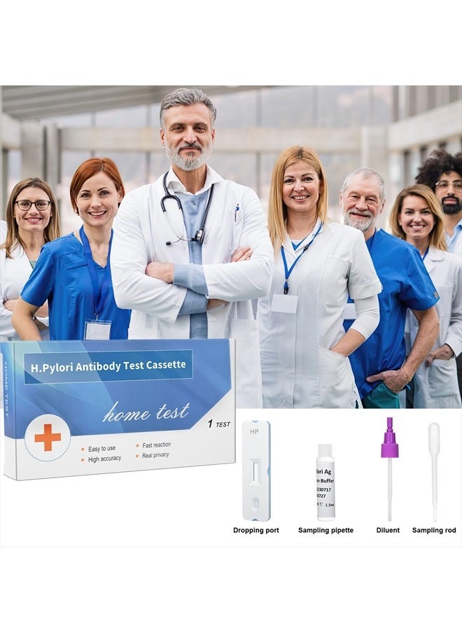 Evuioas - Helicobacter Pylori Stool 2 Test Kits, H. Pylori，h. Pylori Stool (Antigen) 10-15 Minutes of Quick Home Testing, The Result is Highly Accurate, Easy to Read and use - Image 1