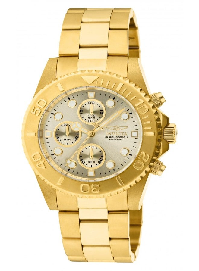 Invicta Mens Quartz Watch, Chronograph Display and Stainless Steel Strap 1774 - Image 1