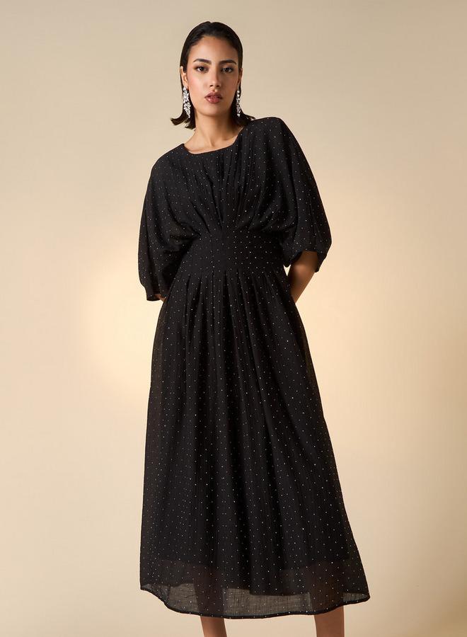 تواكستريمز فستان إيه لاين بأكمام ممتدة وزخارف من تو إكستريمز - Image 1