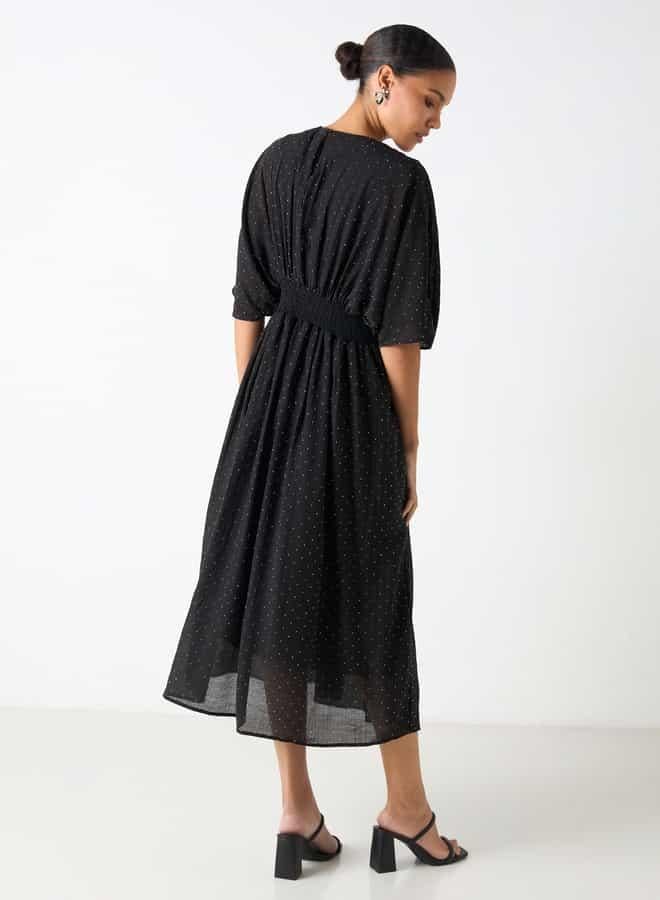 تواكستريمز فستان إيه لاين بأكمام ممتدة وزخارف من تو إكستريمز - Image 3