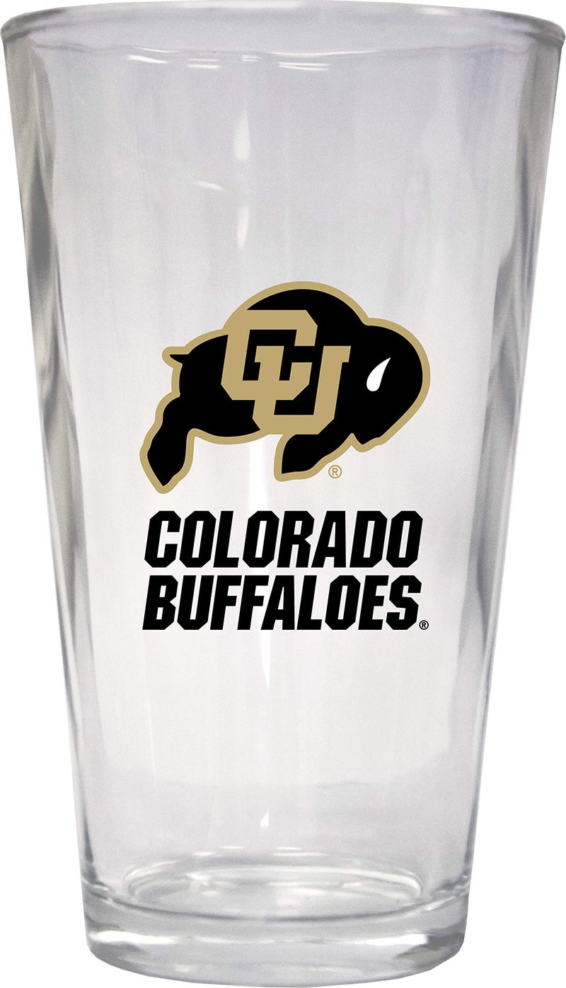 R and R Imports University of Colorado 16 oz Pint Glass Officially Licensed Collegiate Product