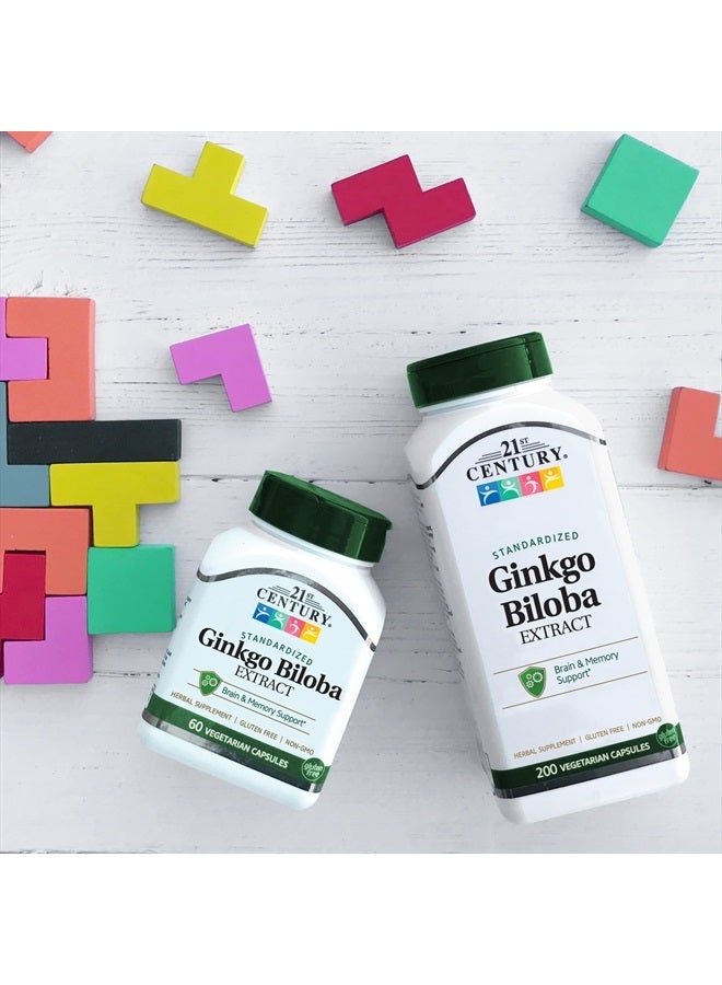 21st Century Ginkgo Biloba Extract Veg Capsules, 60 Count - Image 4