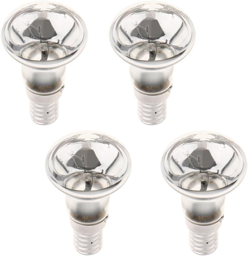 klarako 4X New Clear Reflector Spot Light Filament 30W R39 Bulb Lava Lamp SES E14 Screw - Image 1
