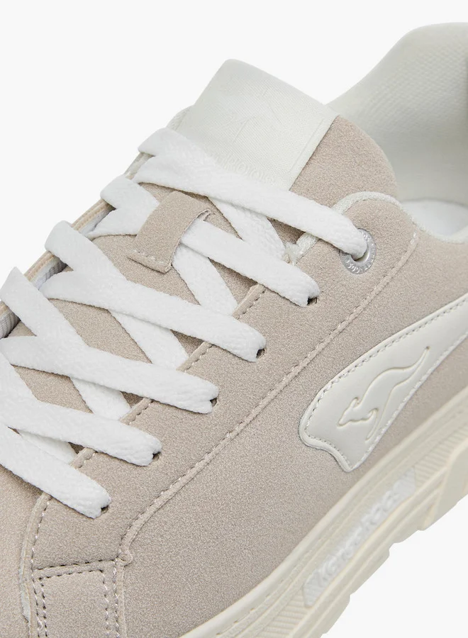 kangaROOS Women's Solid Sneakers with Lace-Up Closure