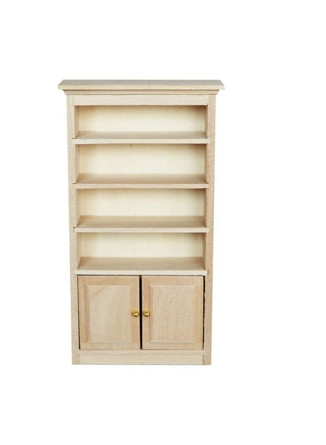 Toyvian Dollhouse Wooden Bookshelf Mini Wood Drawer Cabinet Miniature Tv Cabinet Model Mini Bookcase Storage Shelves Dollhouse Furniture For 1: 12 Dollhouse Decoration Accessories - Image 2