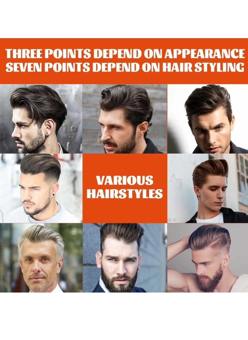 East Moon - 100ml Hair Oil Head Gel with Comb Moisturizing Long lasting Fast Build Hair Styling Wax Gel Bright and Radiant Hair Gel Hair Styling Gel Hair Wax Comb Fluffy Hair Styling Oil - Image 1