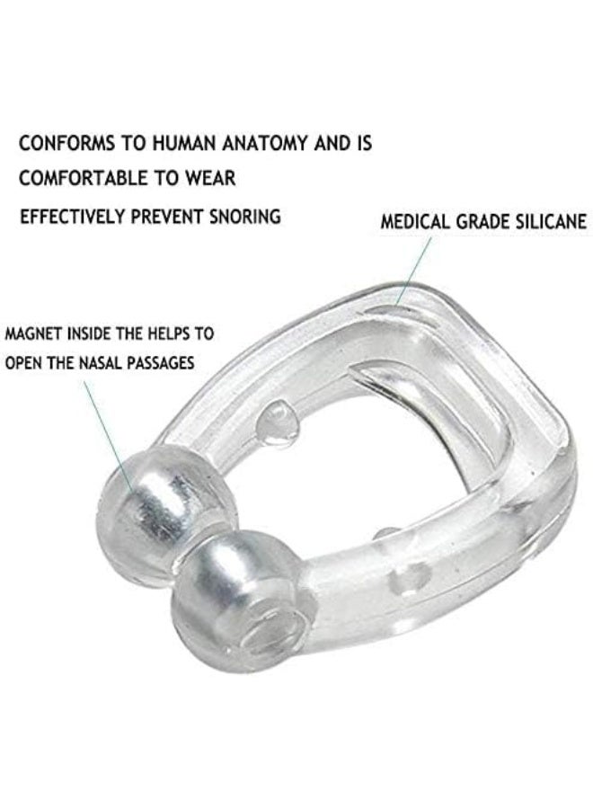 Generic Z.CSH Safe Stop, Magnetic Silicone, Nose Clip Tray Assistance, Anti-Snoring Device - 2 Pieces  - Image 3