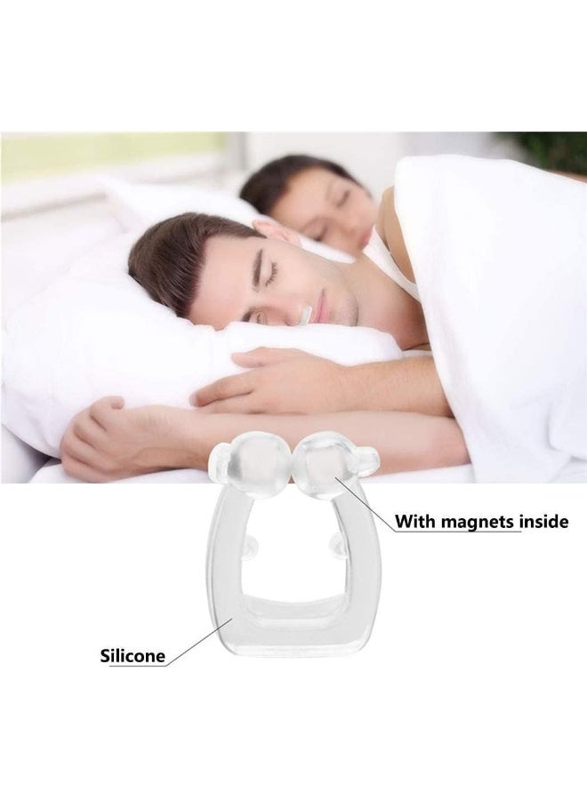 Generic Z.CSH Safe Stop, Magnetic Silicone, Nose Clip Tray Assistance, Anti-Snoring Device - 2 Pieces  - Image 4