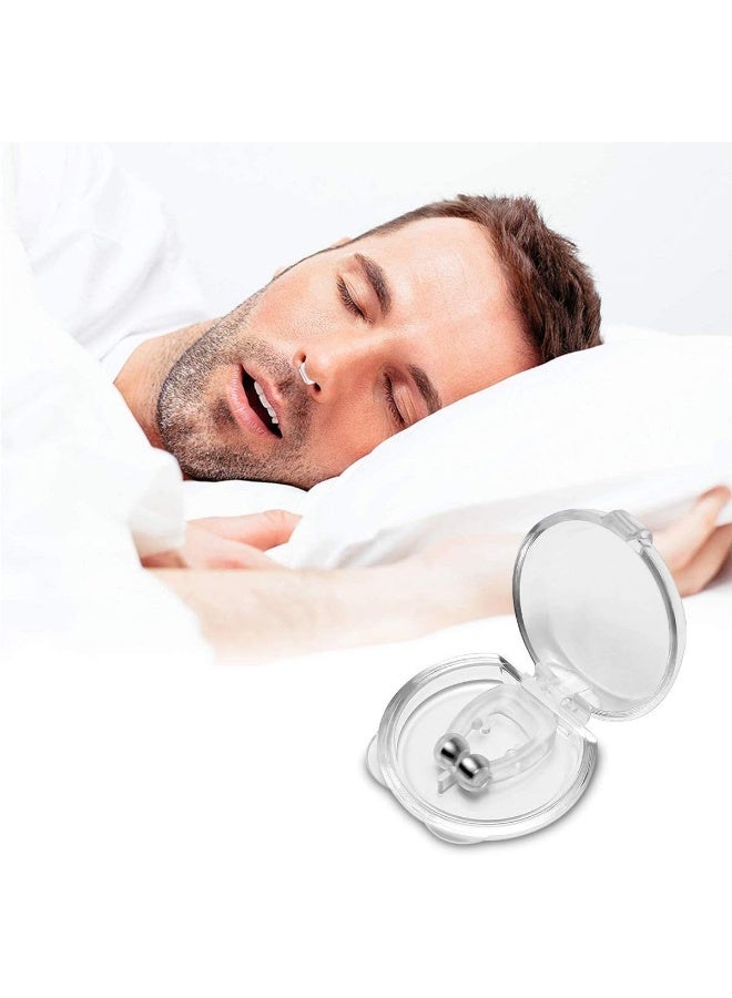 Generic Z.CSH Safe Stop, Magnetic Silicone, Nose Clip Tray Assistance, Anti-Snoring Device - 2 Pieces  - Image 5