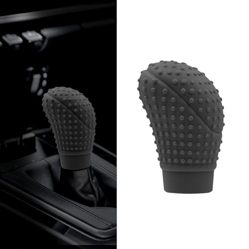 Zufoty Car Gear Shift Knob Cover, Gear Shift Knob Cover Car Protect Accessories, Car Shift Protector Cover Protector, Silicone Automatic Gear Shift Knob Cover Universal for Most Cars - Image 1
