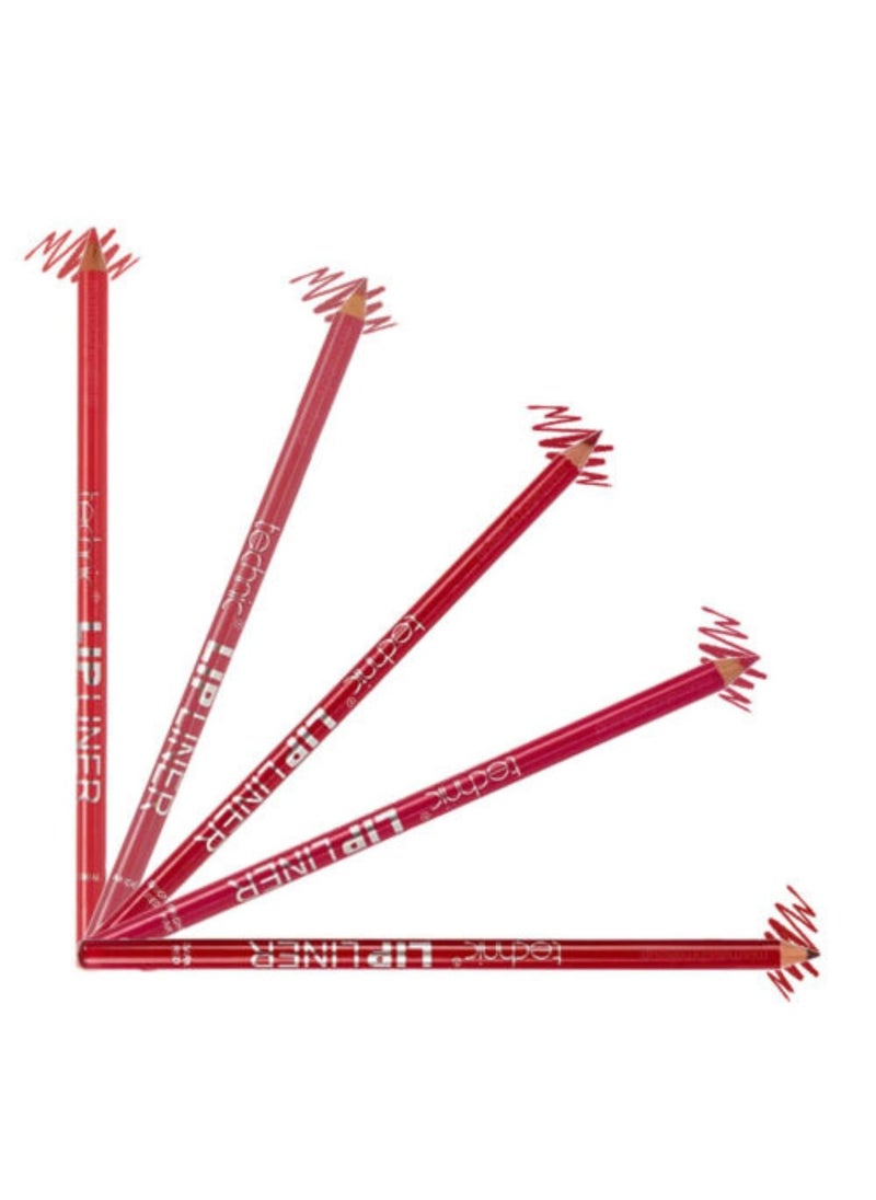 Technic Lip Liner Pencil with Sharpener - Coral  - Image 2
