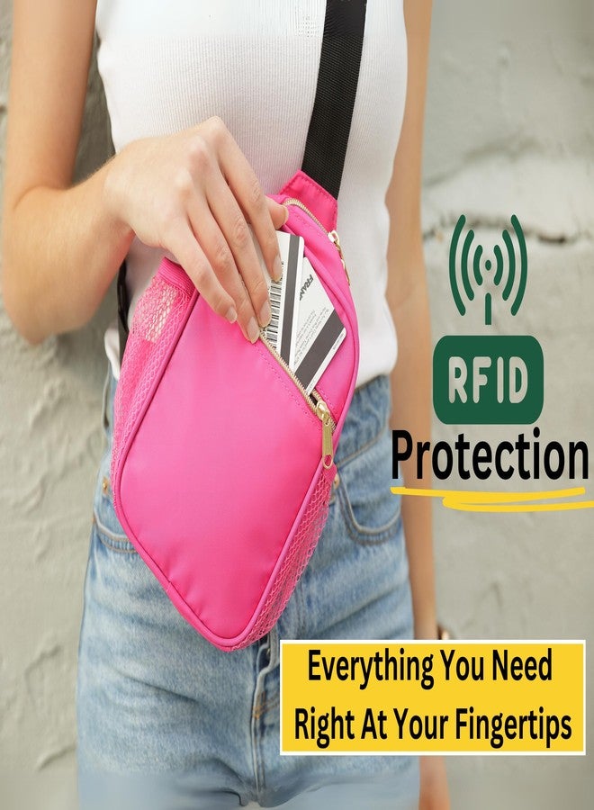 M2M Anti Theft Crossbody Bags for Women & Men Sling Bag with RFID Blocking Travel Crossbody Bags for Women Crossbody Purse, Black, 8.5 inches - Image 5
