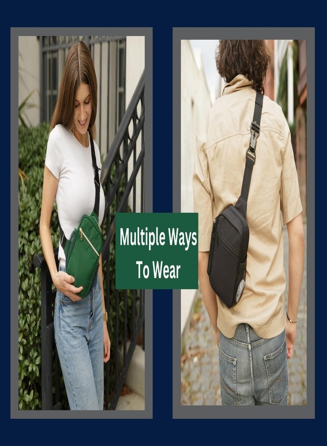 M2M Anti Theft Crossbody Bags for Women & Men Sling Bag with RFID Blocking Travel Crossbody Bags for Women Crossbody Purse, Black, 8.5 inches - Image 2