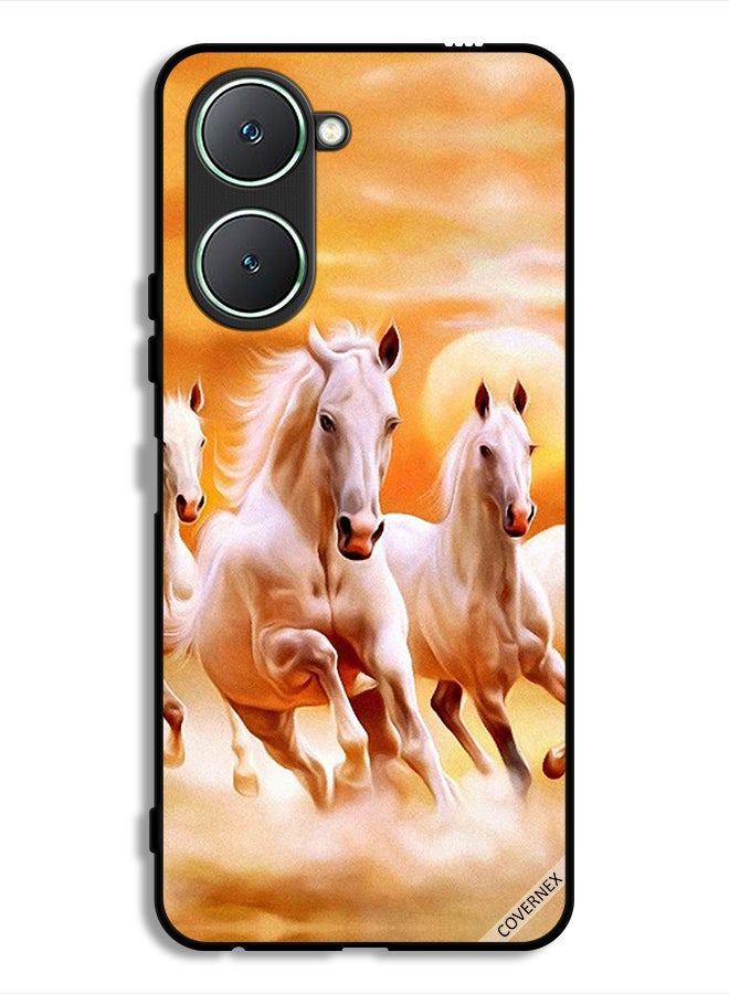 Covernex Vivo Y18i 4G Protective Case Cover Horses Running - Image 1