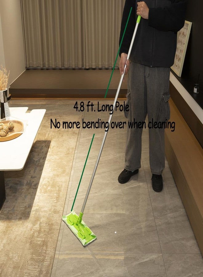 EaseYourDay Wet and Dry Mop, Super Firm Clip on Pads, 3 Washable Mop Pads, Lightweighted&Sturdy Aluminum Pole - Image 3