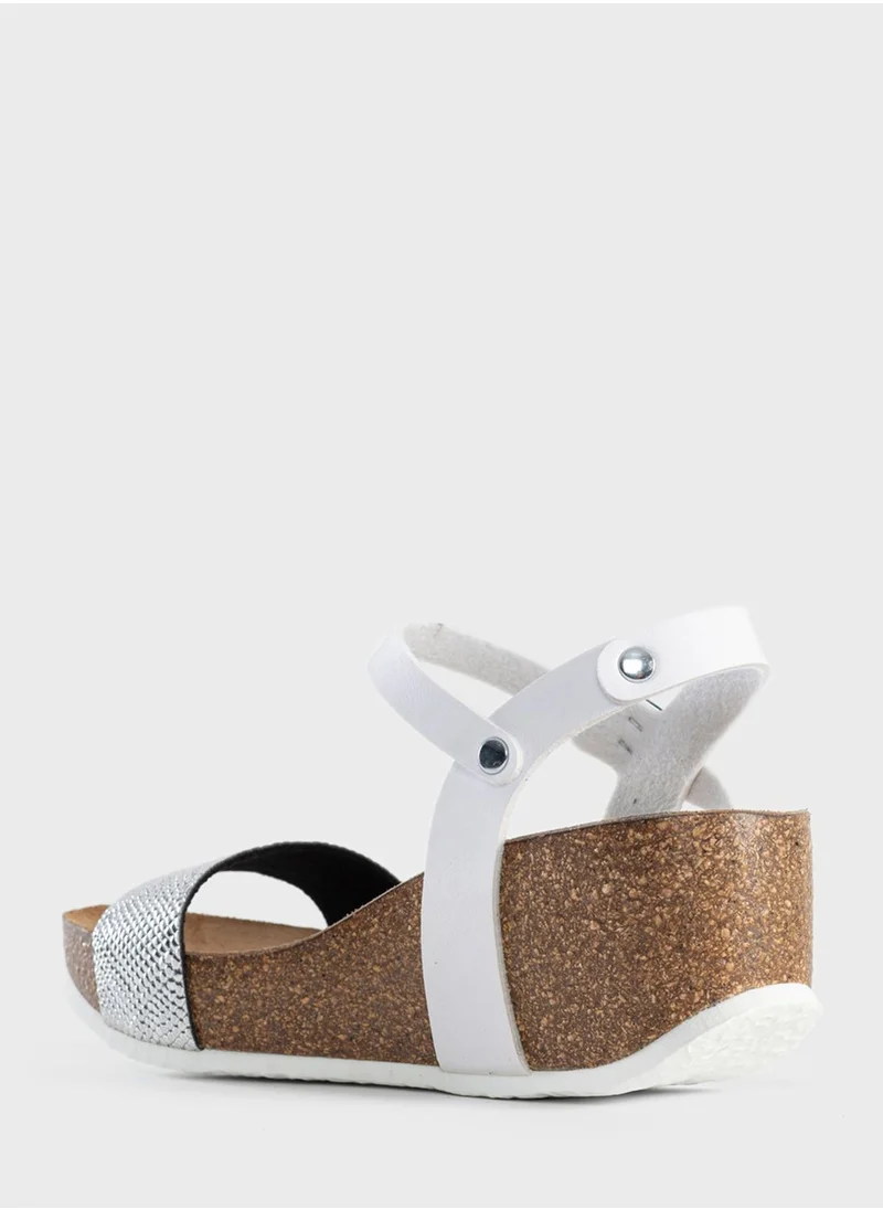 BAYTON Toledo Multi Strap Wedge Sandals
