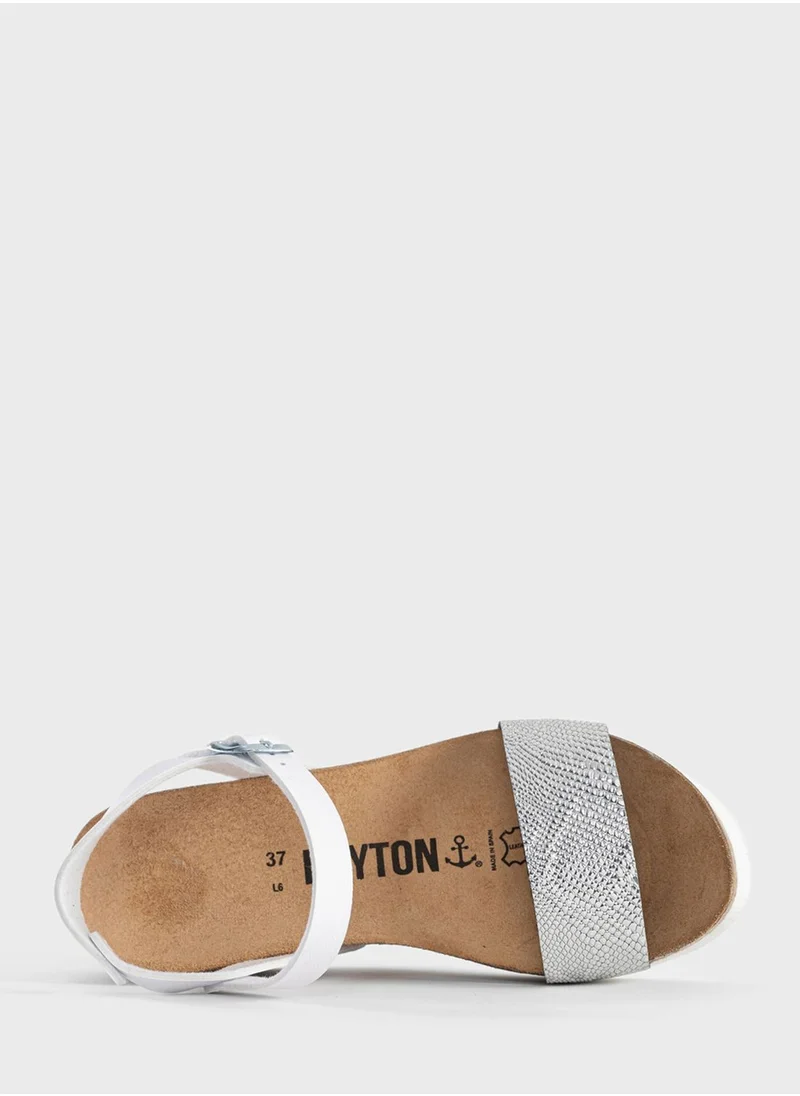BAYTON Toledo Multi Strap Wedge Sandals