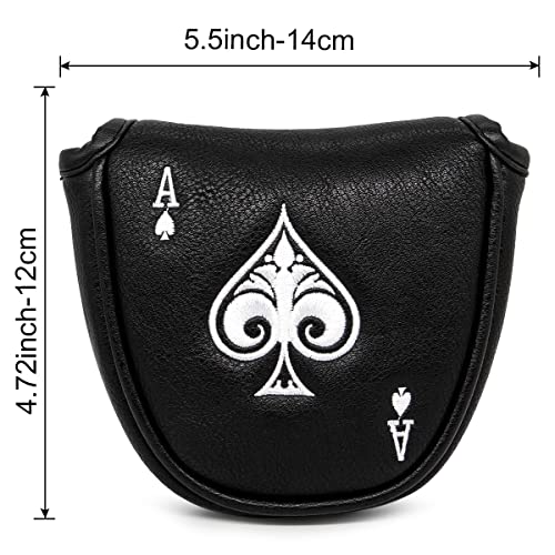 Barudan Golf Putter Cover Headcover Mallet Putter Head Cover Magnetic Club Protective Case fits for Odyssey 2ball, Odyssey Stroke Lab Gift for Men Golfer - Image 3
