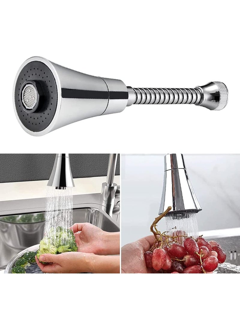 Trifecta Trifecta Faucet head aerator Sprayer Head Faucet Extender Nozzle Kitchen Faucet 2 Modes Adjustable High Water Flow Sink Faucet Universal Bubbler pack 1Faucet E  - Image 4