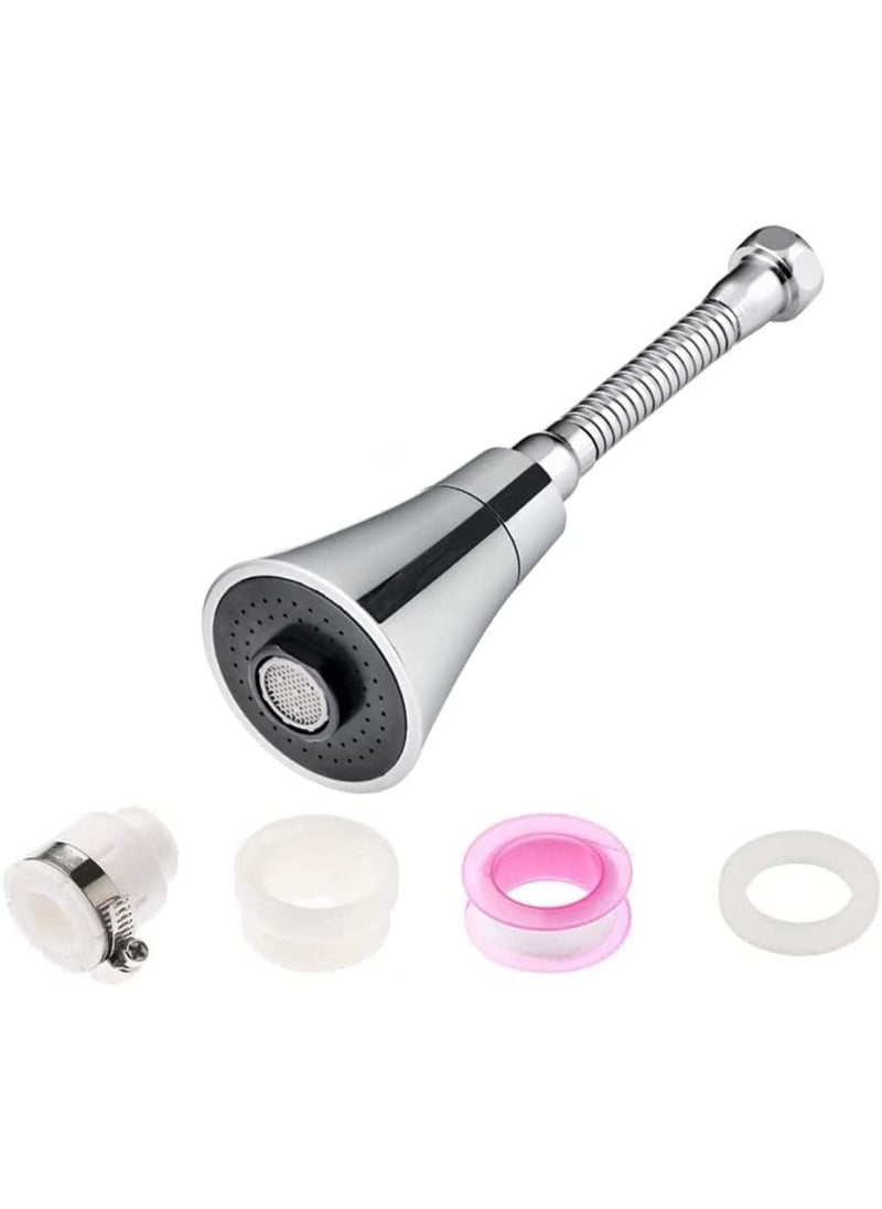 Trifecta Trifecta Faucet head aerator Sprayer Head Faucet Extender Nozzle Kitchen Faucet 2 Modes Adjustable High Water Flow Sink Faucet Universal Bubbler pack 1Faucet E  - Image 1