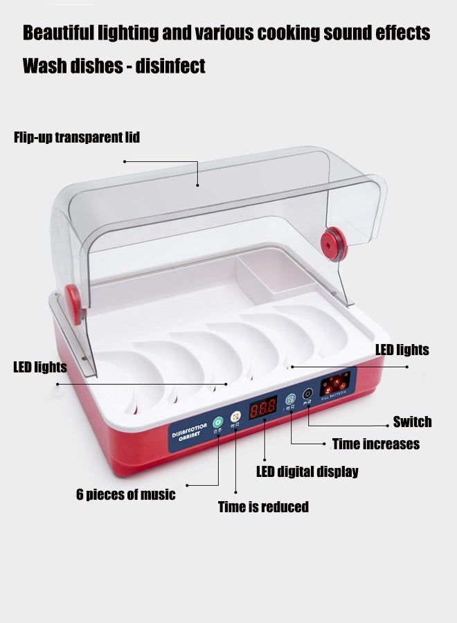 55pcs Kitchen dishwasher toys Water circulation dishwasher toy Electric circulation of water Kitchen playset Scenario simulation toy - Image 5