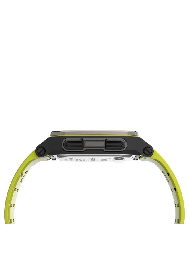 TIMEX DIGITAL COMMAND URBAN  MEN'S GREEN SILICONE & BLACK RESIN TIMEPIECE - Image 2
